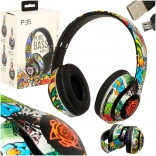 Bezdrôtové náhlavné slúchadlá s Bluetooth a RGB podsvietením