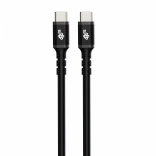 USB C - USB C silikónový kábel 1m čierny