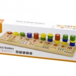 Drevená vzdelávacia hračka na počítanie