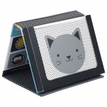 Petit Collage Čas na brušku - zrkadielko s obrázkami Peekaboo