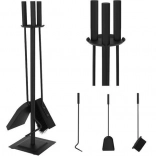 Súprava krbového náradia 4v1 KAMINER, čierna
