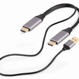 Adaptér HDMI na DisplayPort 4K 60Hz s napájaním USB-A