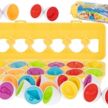 Edukativná hračka vajce sada na tvarové prispôsobenie