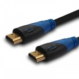 HDMI kábel 1.5m nylonový opletený zlato 4Kx2K v1.4